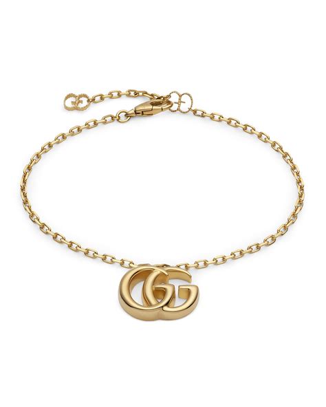 gucci 18k yellow gold running g bracelet|Gucci running g 18k gold.